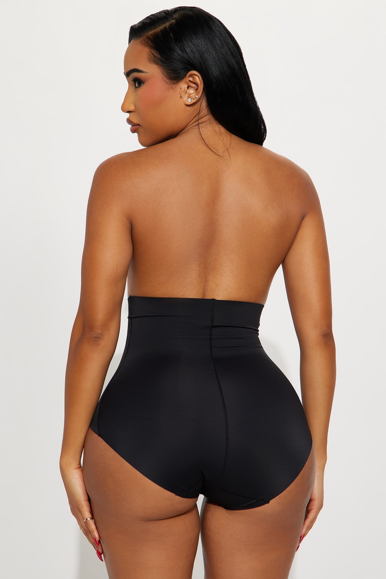 Waist Your Time Medium Compression Shaping Brief - Black