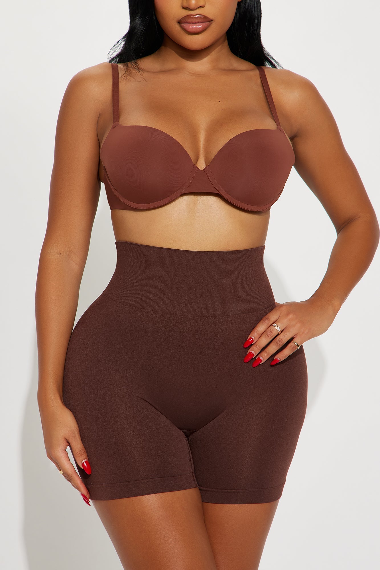 Smooth And Ready Seamless Boxer Brief Panty - Chocolate