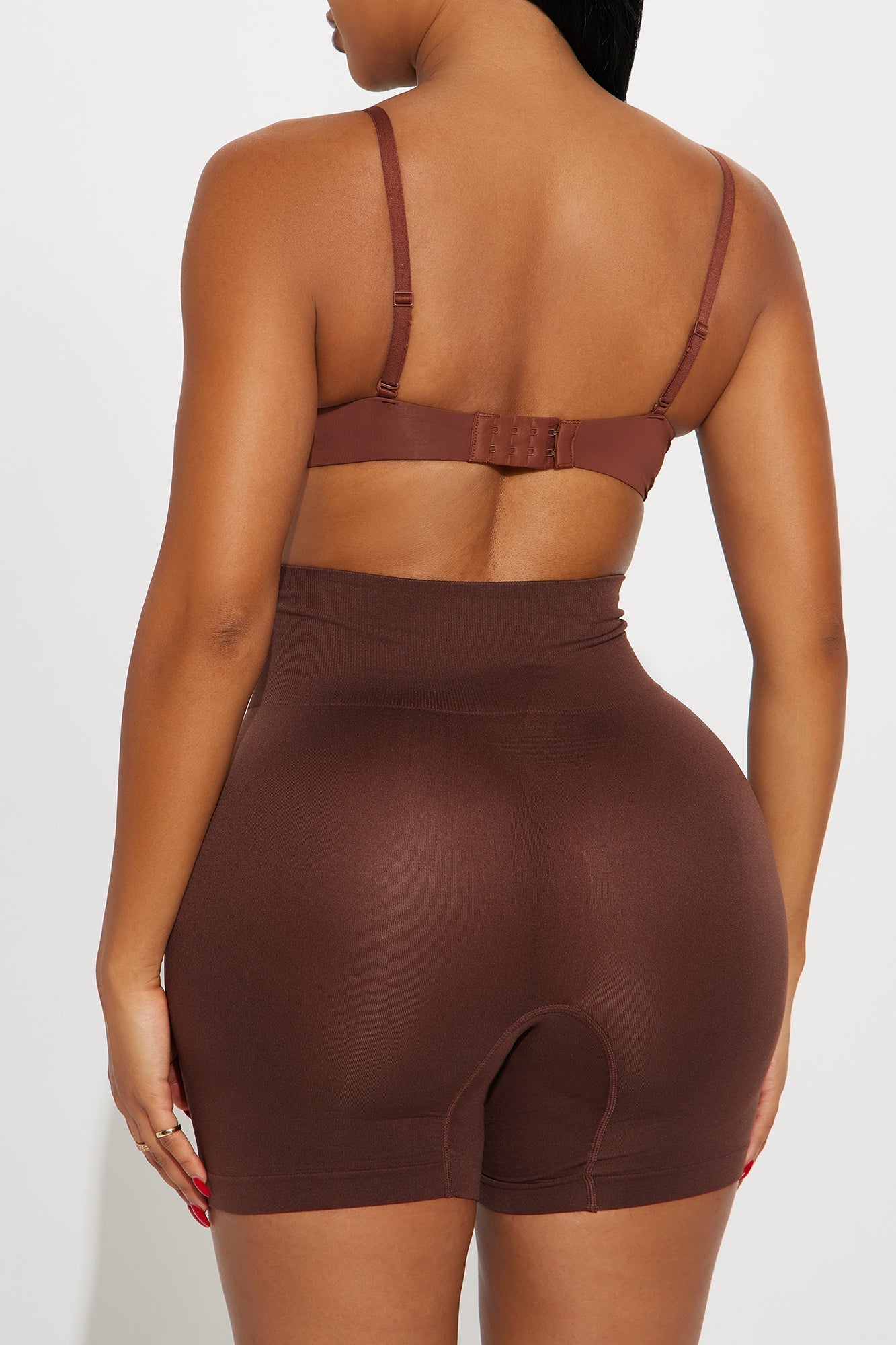 Smooth And Ready Seamless Boxer Brief Panty - Chocolate