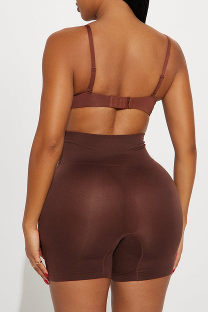 Smooth And Ready Seamless Boxer Brief Panty - Chocolate