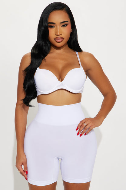 Smooth And Ready Seamless Boxer Brief Panty - White