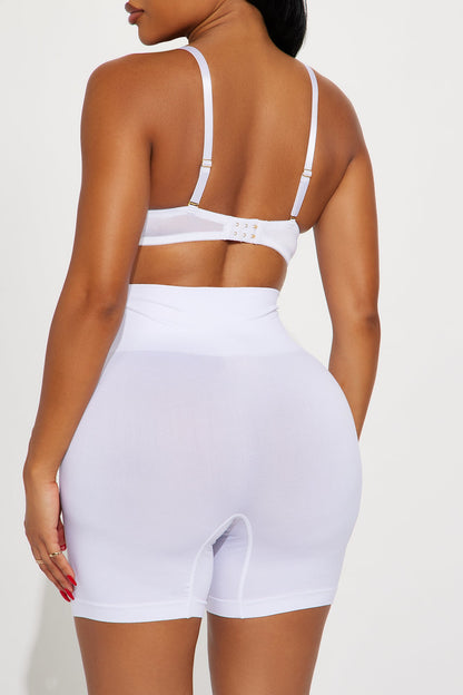 Smooth And Ready Seamless Boxer Brief Panty - White
