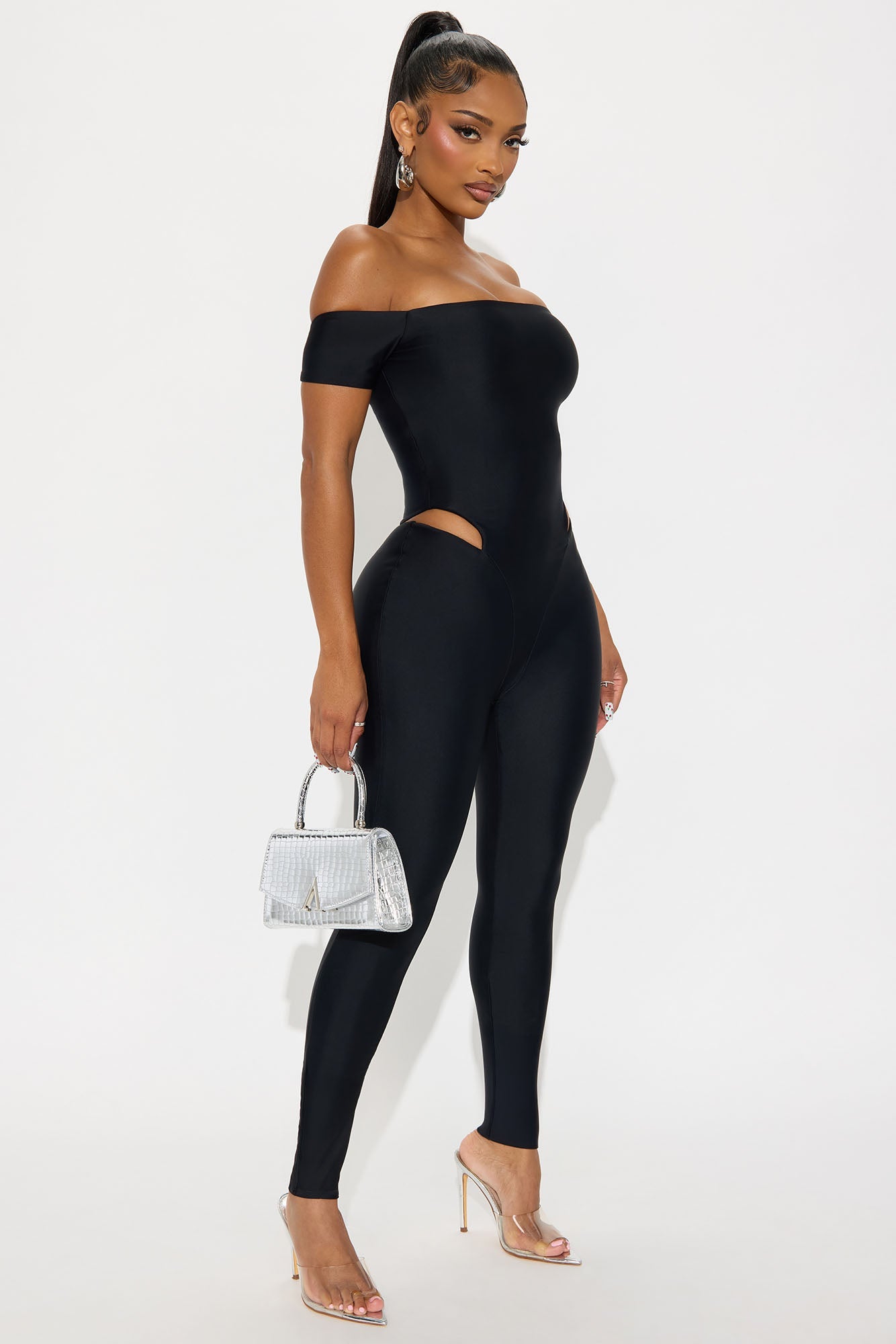 Isla Form Double Lined Jumpsuit - Black