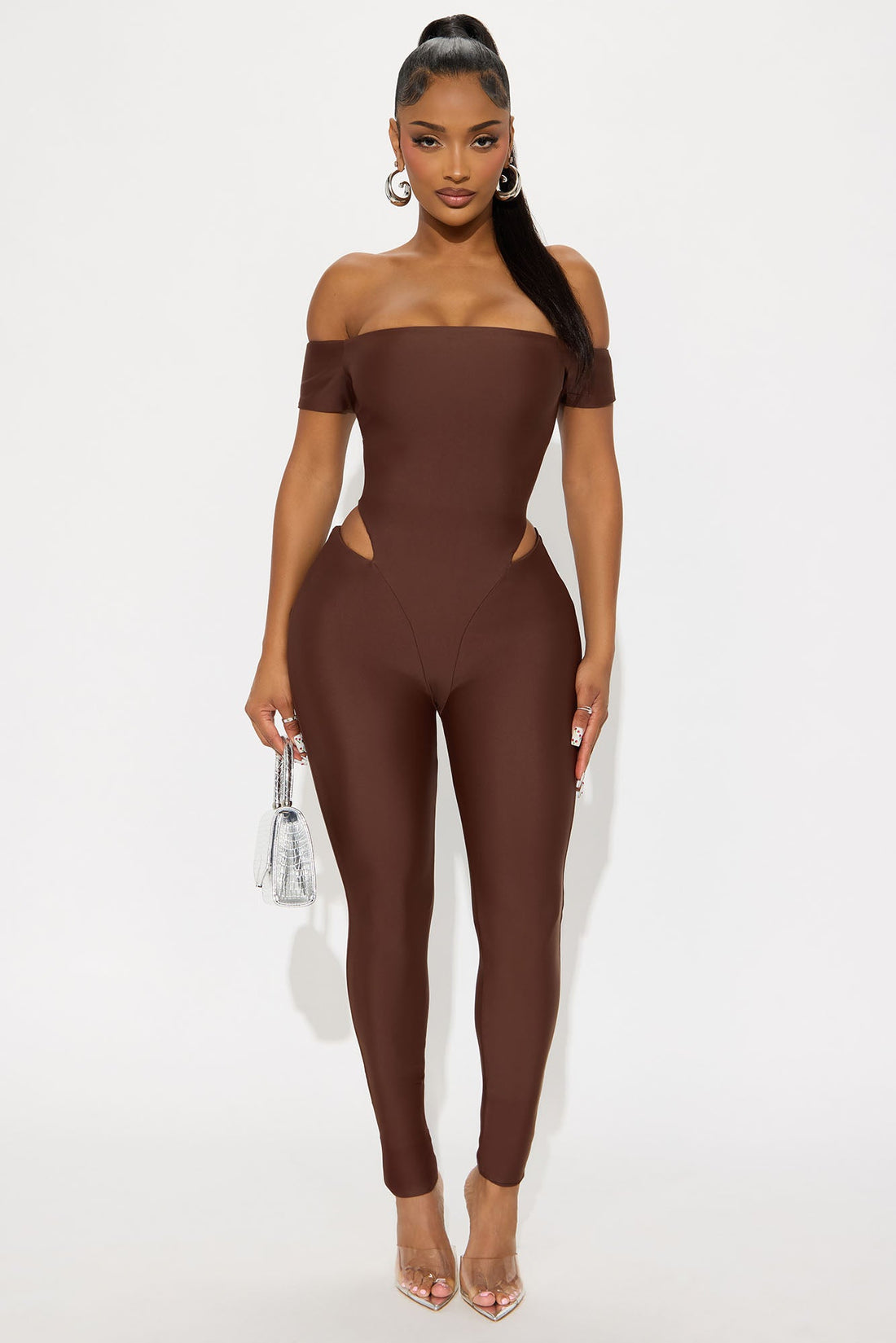 Isla Form Double Lined Jumpsuit - Chocolate