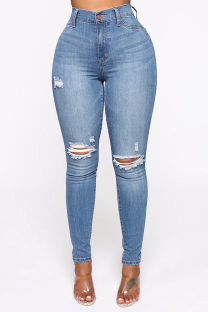 Our Favorite High Rise Skinny Jeans - Medium Blue Wash