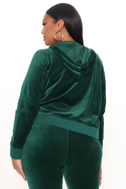 The Original Trendsetter Velour Set - Hunter