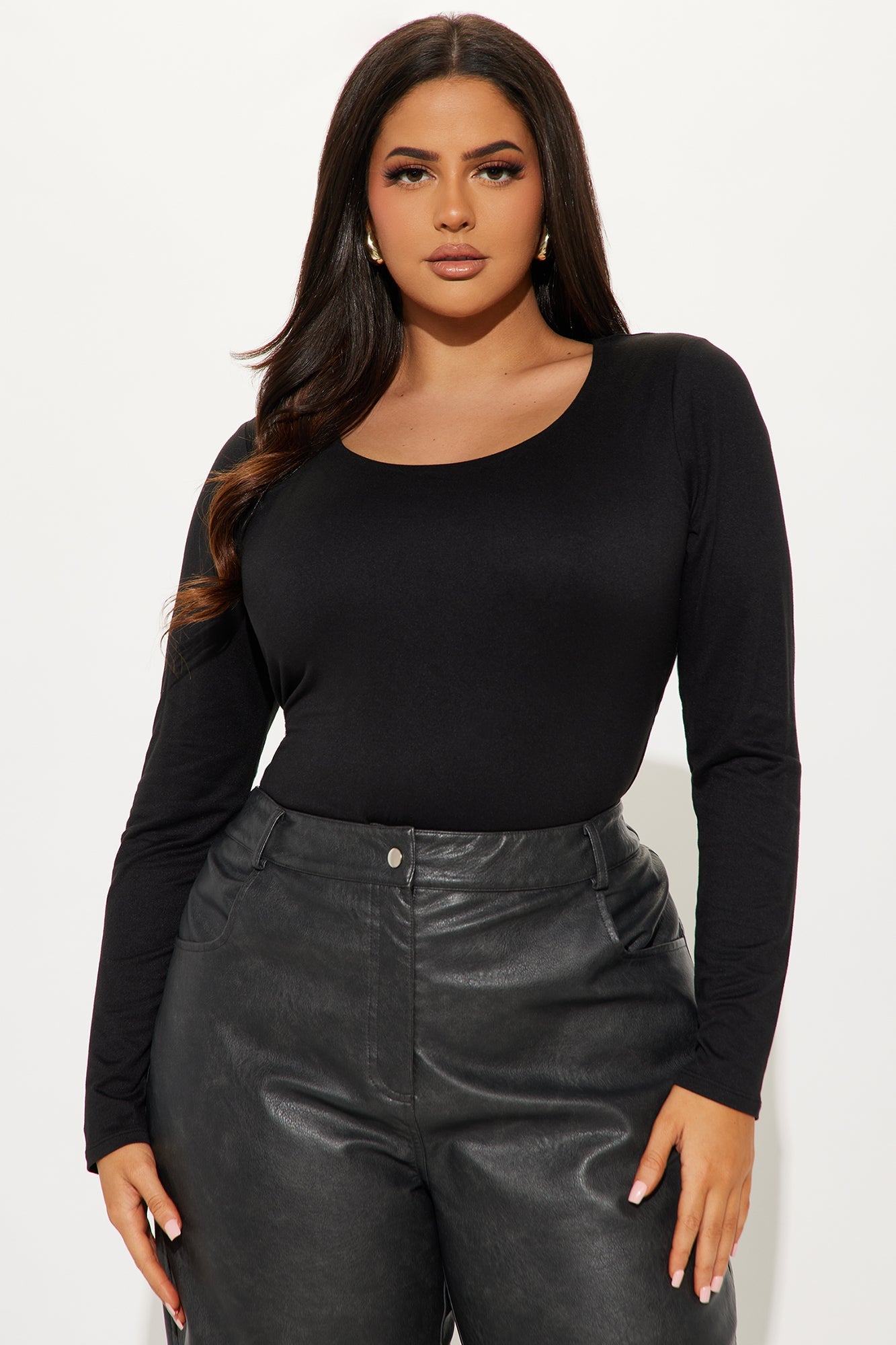 Kelly Double Lined Top - Black