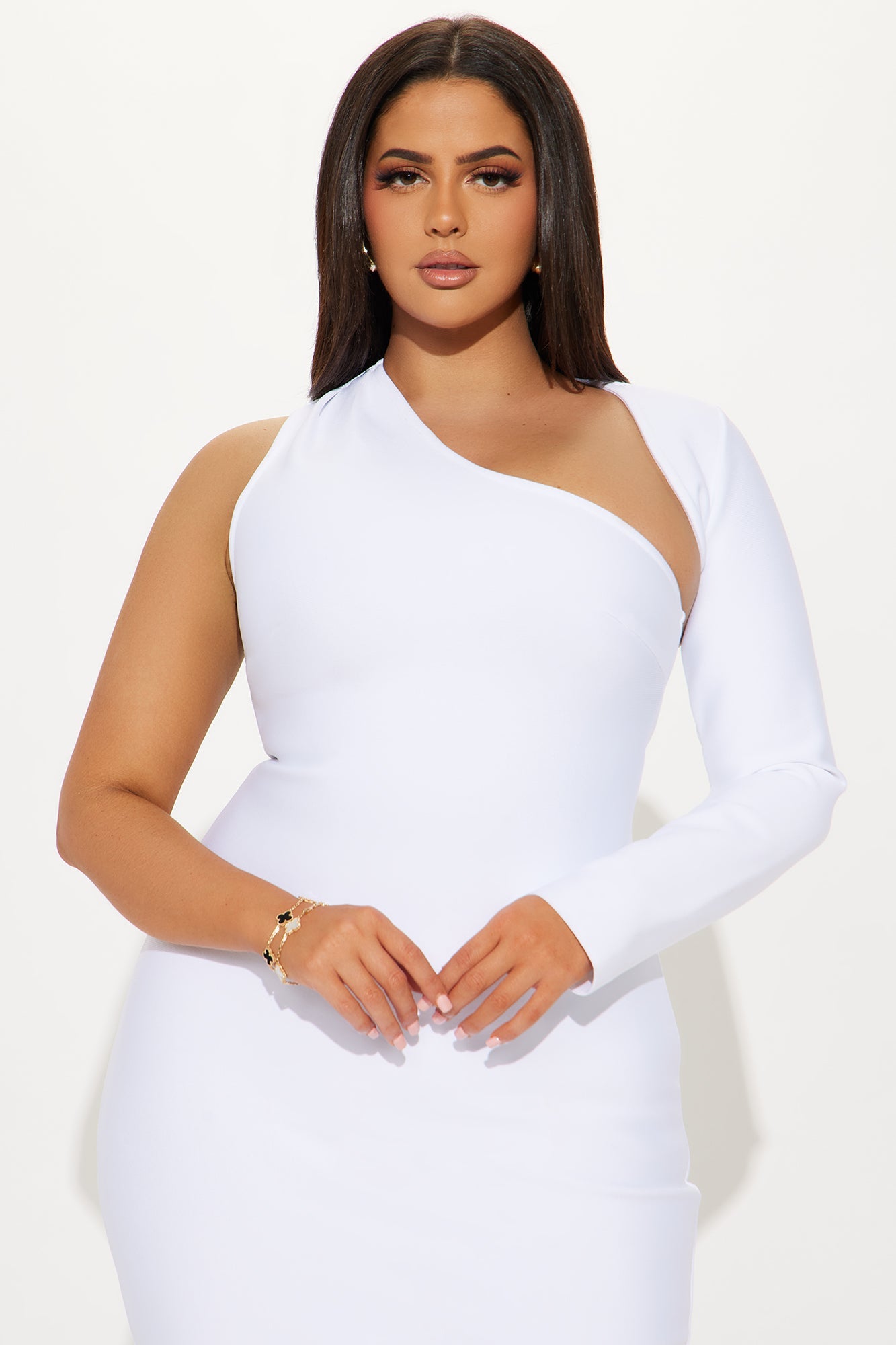 My Love Bandage Midi Dress - White