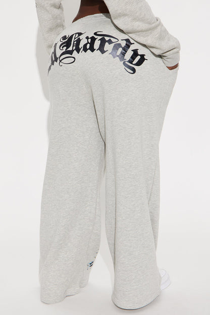Heart Of Roses Ed Hardy Pant - Heather Grey