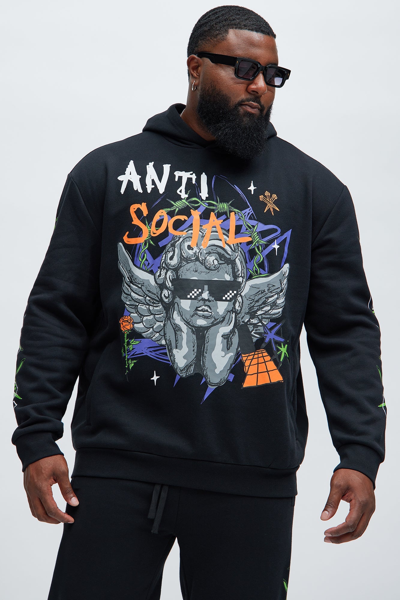 Love The Hate Hoodie - Black