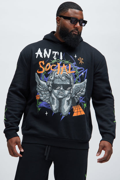 Love The Hate Hoodie - Black