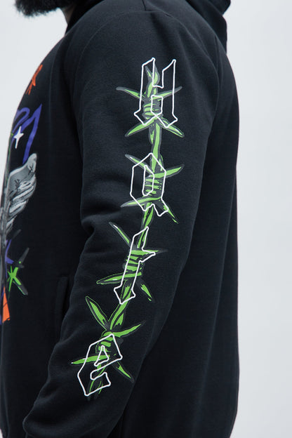 Love The Hate Hoodie - Black
