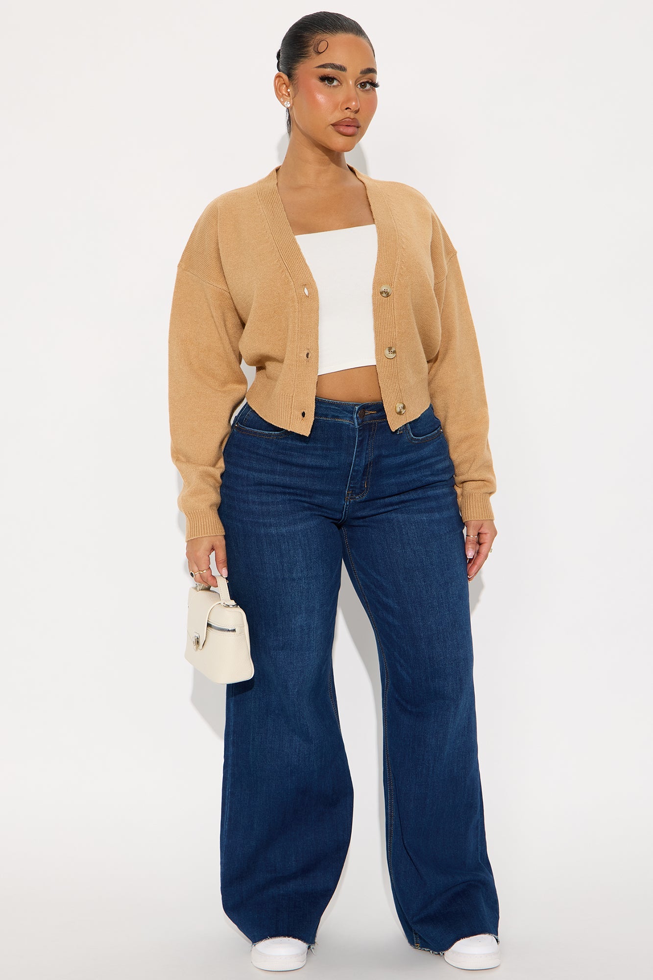 Soft Whispers Cardigan - Camel