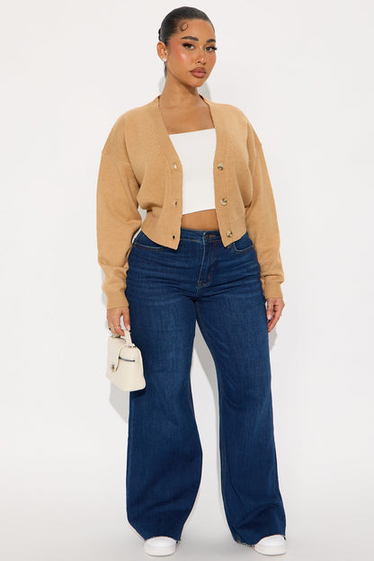 Soft Whispers Cardigan - Camel
