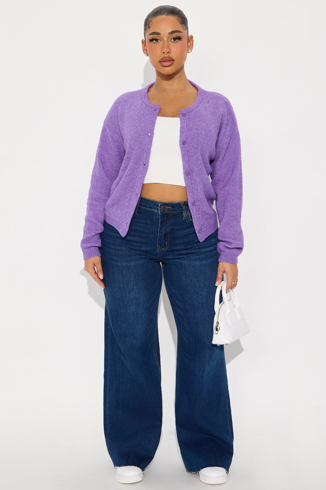 In Love With Fall Cardigan - Purple