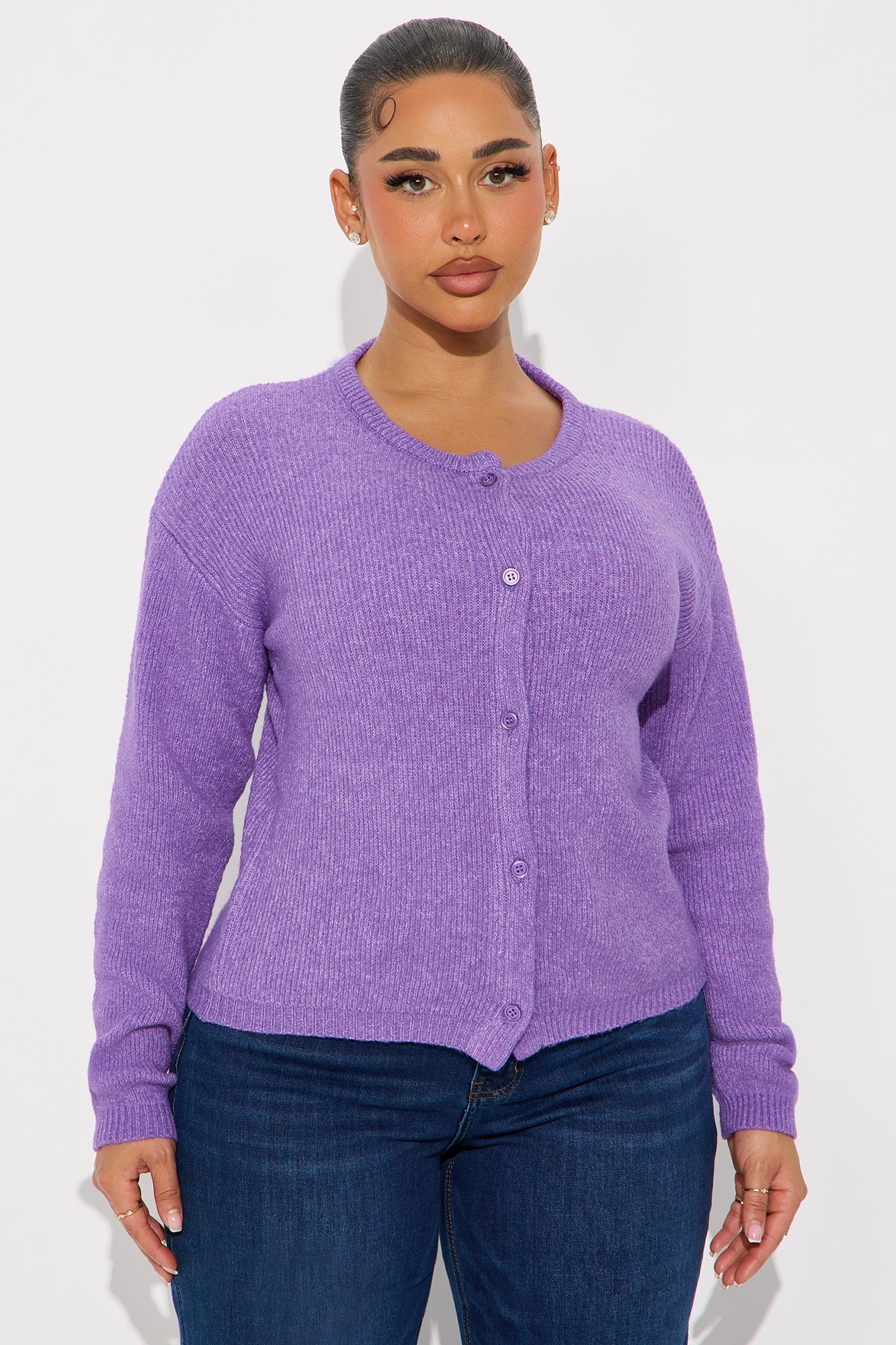 In Love With Fall Cardigan - Purple