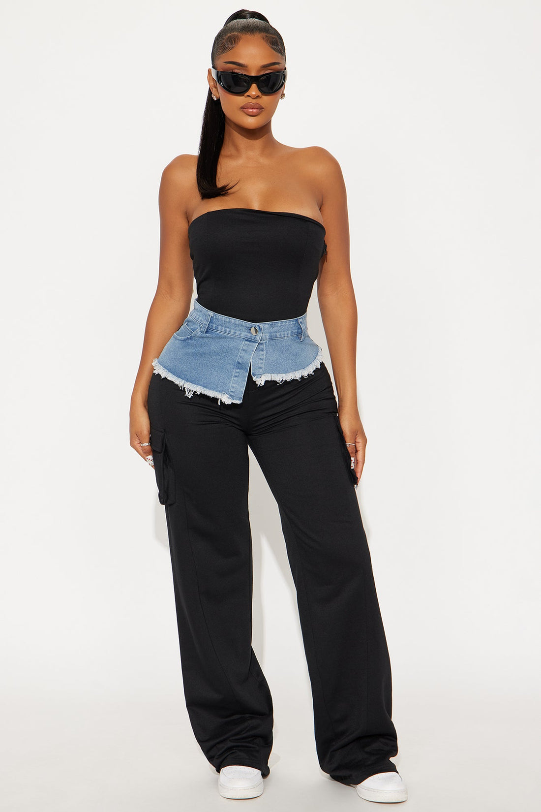 Danielle Strapless Jumpsuit - Black