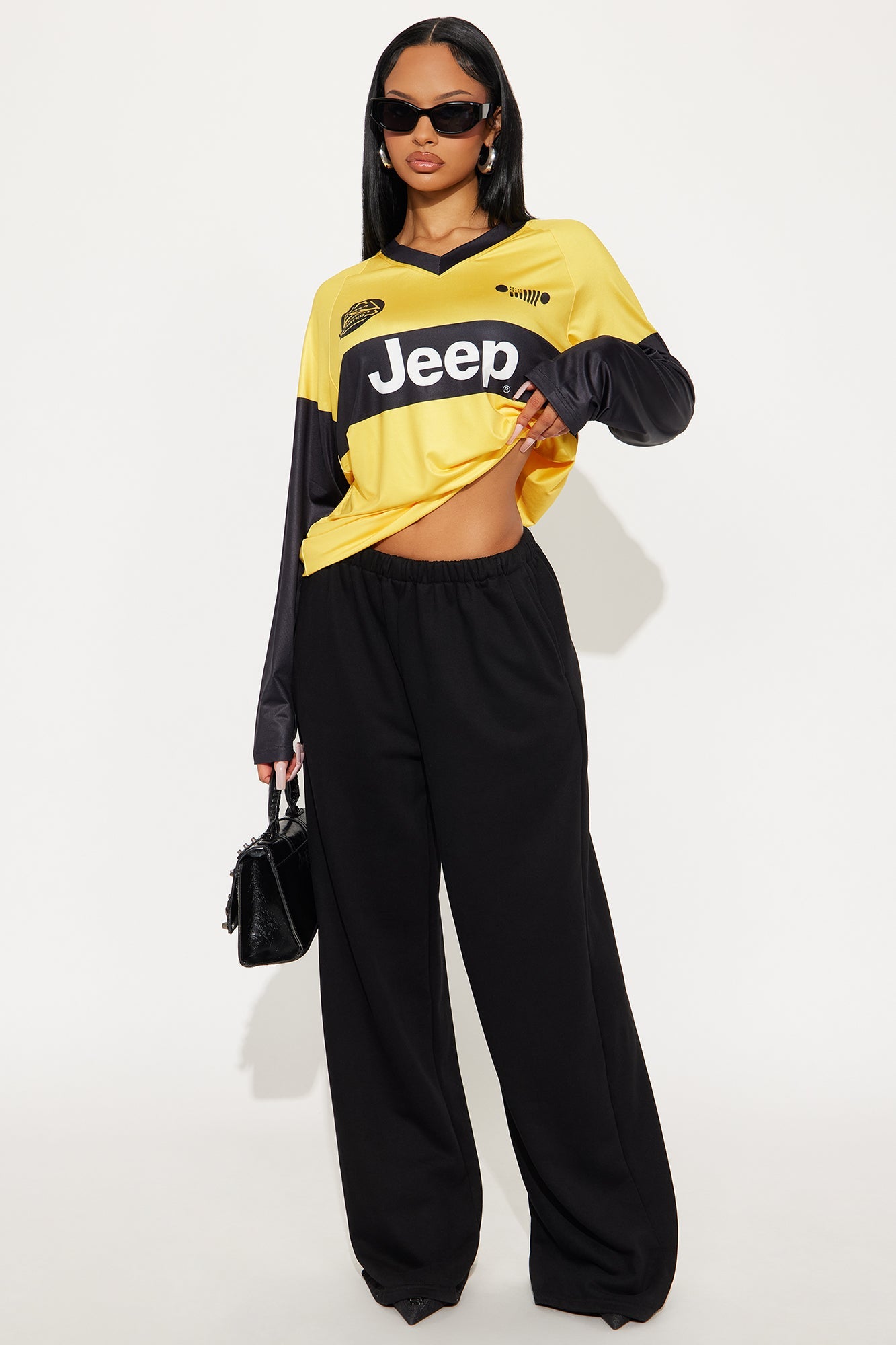 Jeep Wrangler Long Sleeve Jersey - Black/Yellow