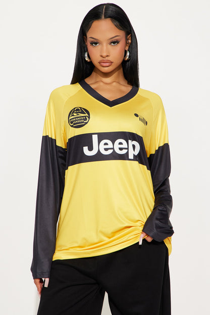 Jeep Wrangler Long Sleeve Jersey - Black/Yellow
