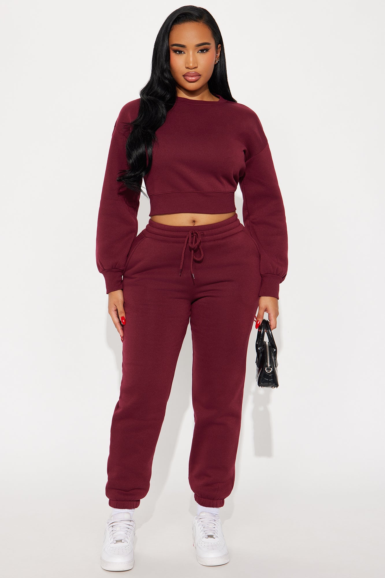 Candice Lounge Crew Neck - Burgundy