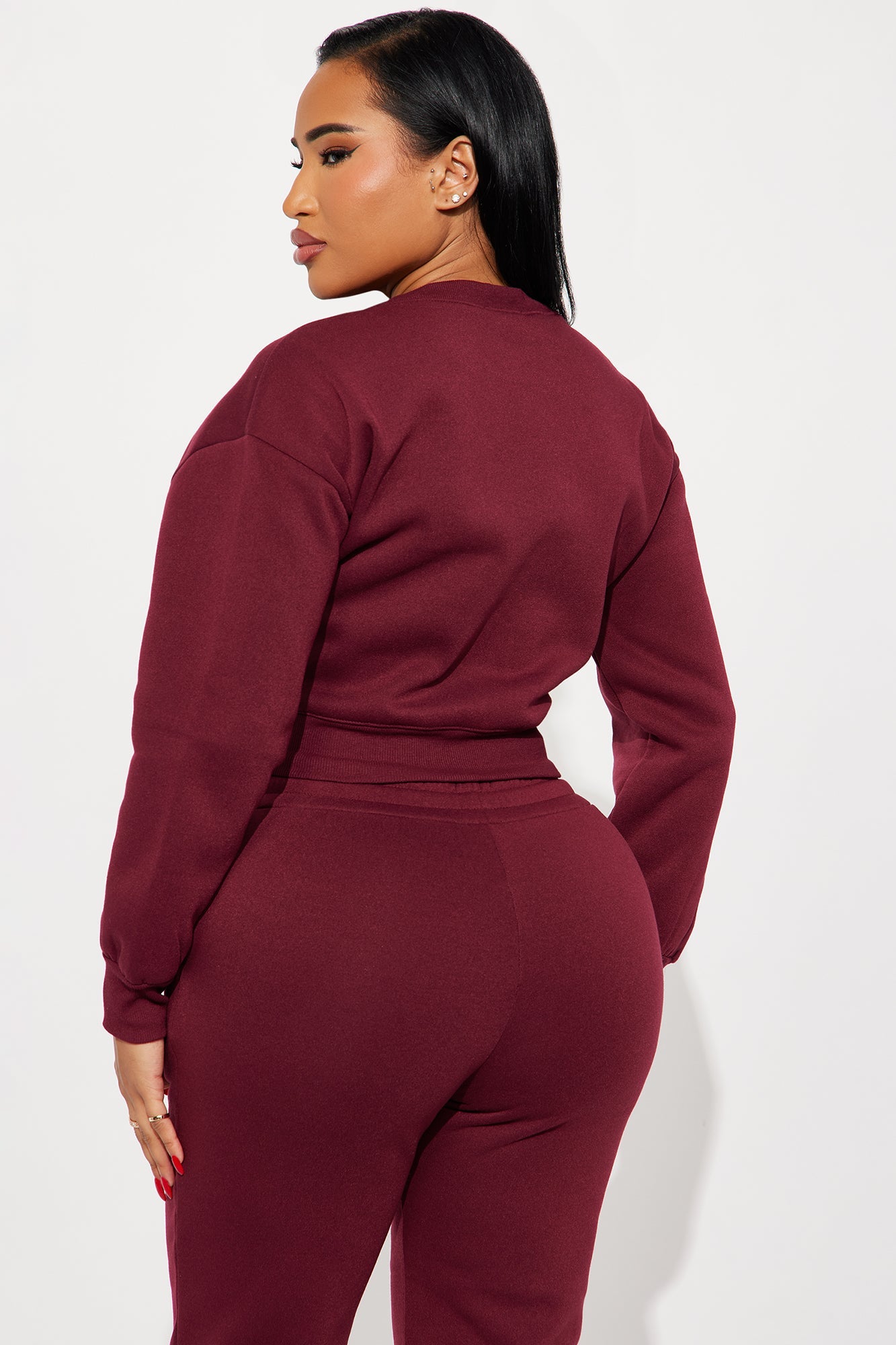 Candice Lounge Crew Neck - Burgundy