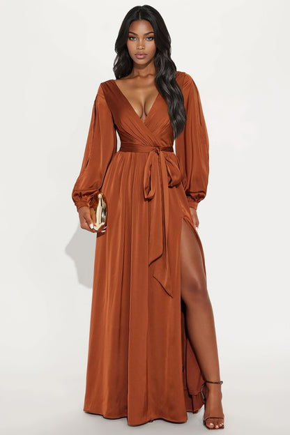 Belle Maxi Dress - Chocolate