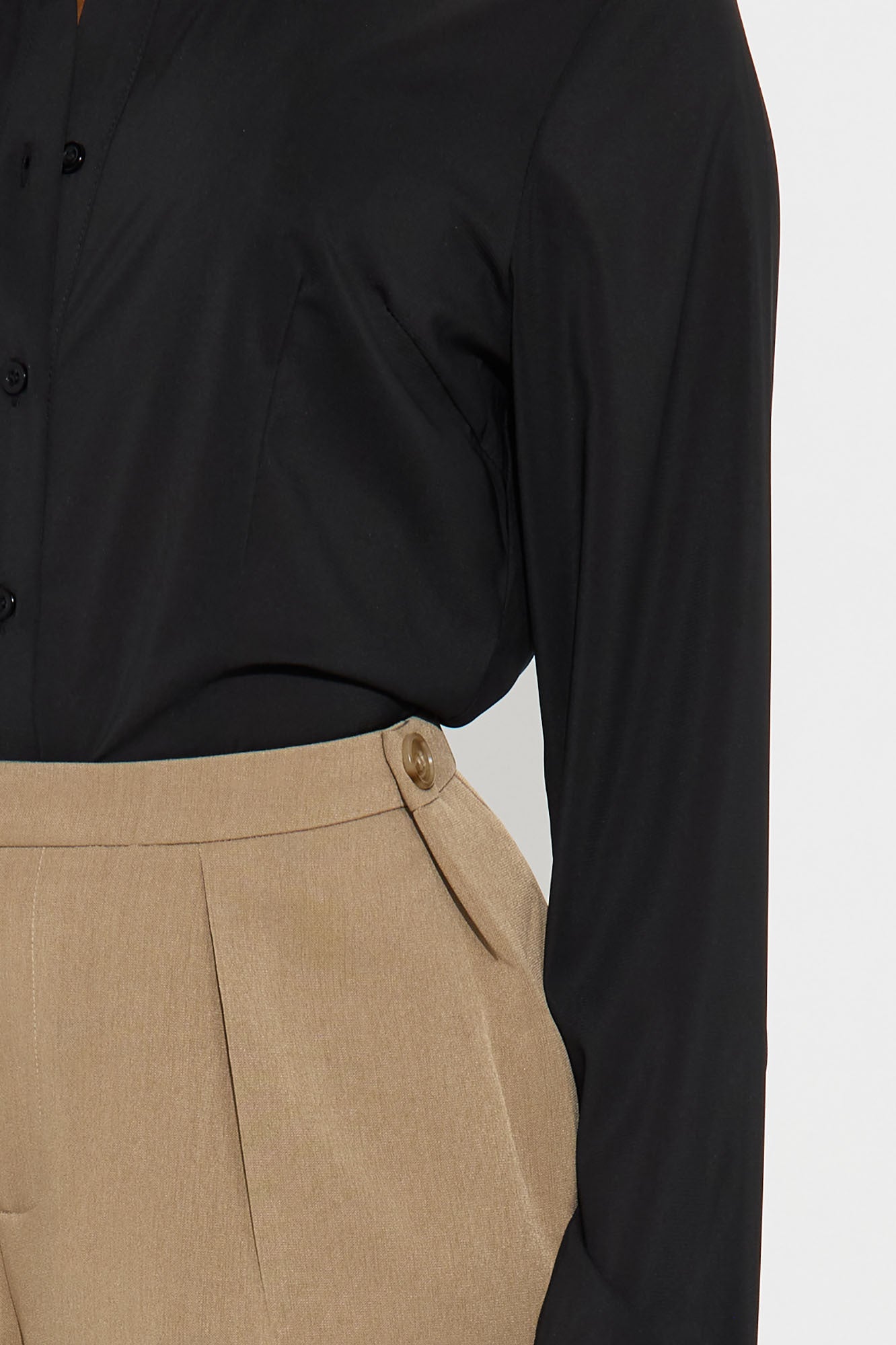 Close The Deal Wide Leg Trouser Pant 32″ - Mocha