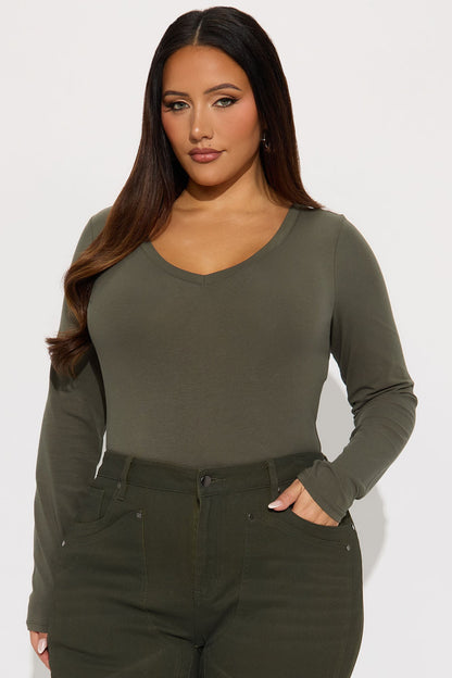 Voted Most Liked Bodysuit - Olive