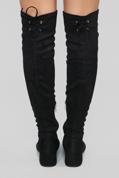 Actions Please Flat Boot - Black