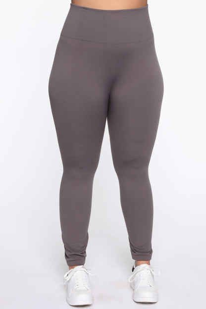 Smooth It Out High Rise Legging - Charcoal