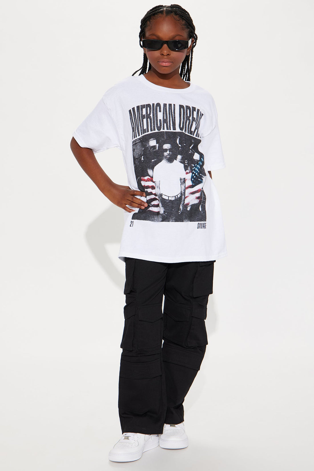 Mini 21 SAVAGE American Dream Tee - White