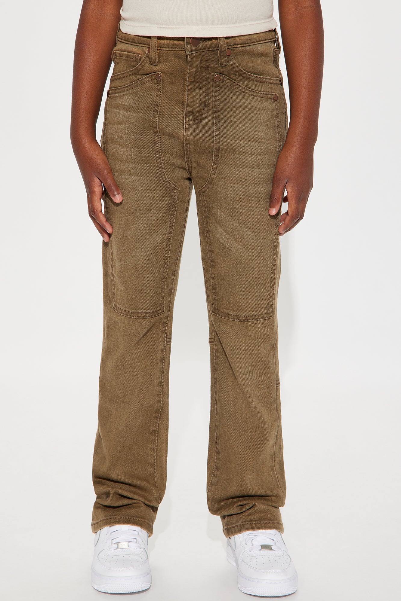Mini Headed West Straight Leg Pant - Chocolate
