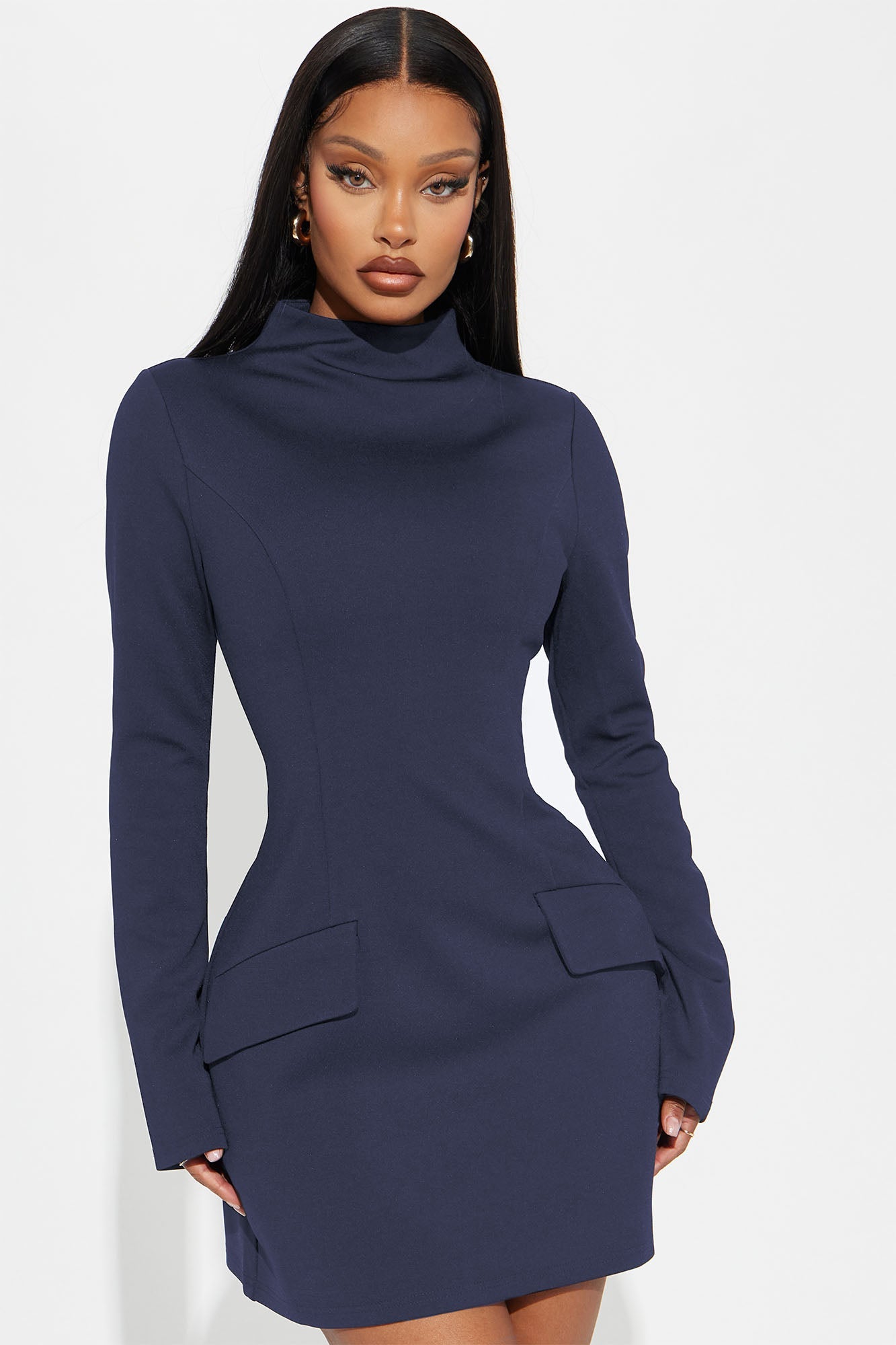 Above Average Ponte Mini Dress - Navy