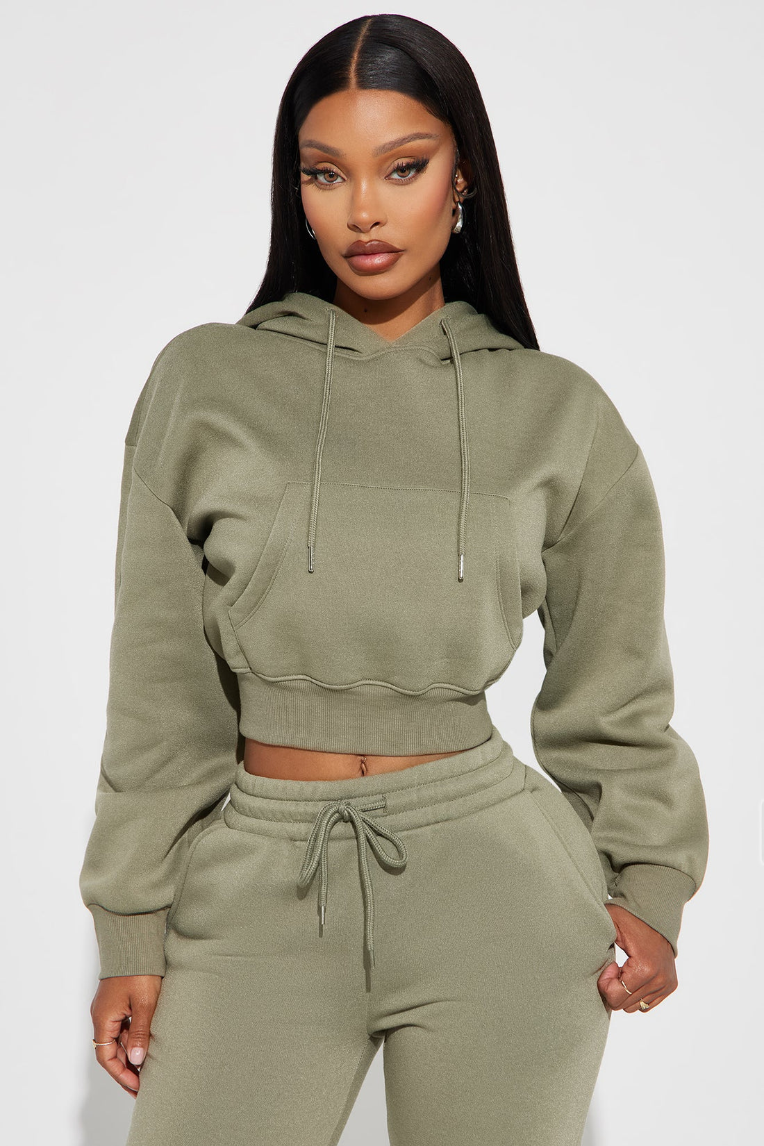 Candice Lounge Hoodie - Olive