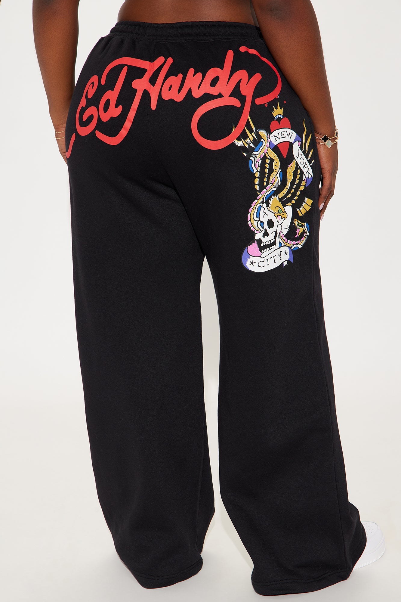 Ed Hardy NYC Wide Leg Pant - Black