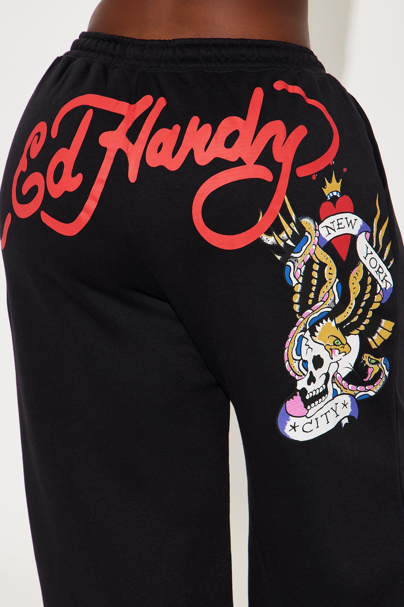 Ed Hardy NYC Wide Leg Pant - Black
