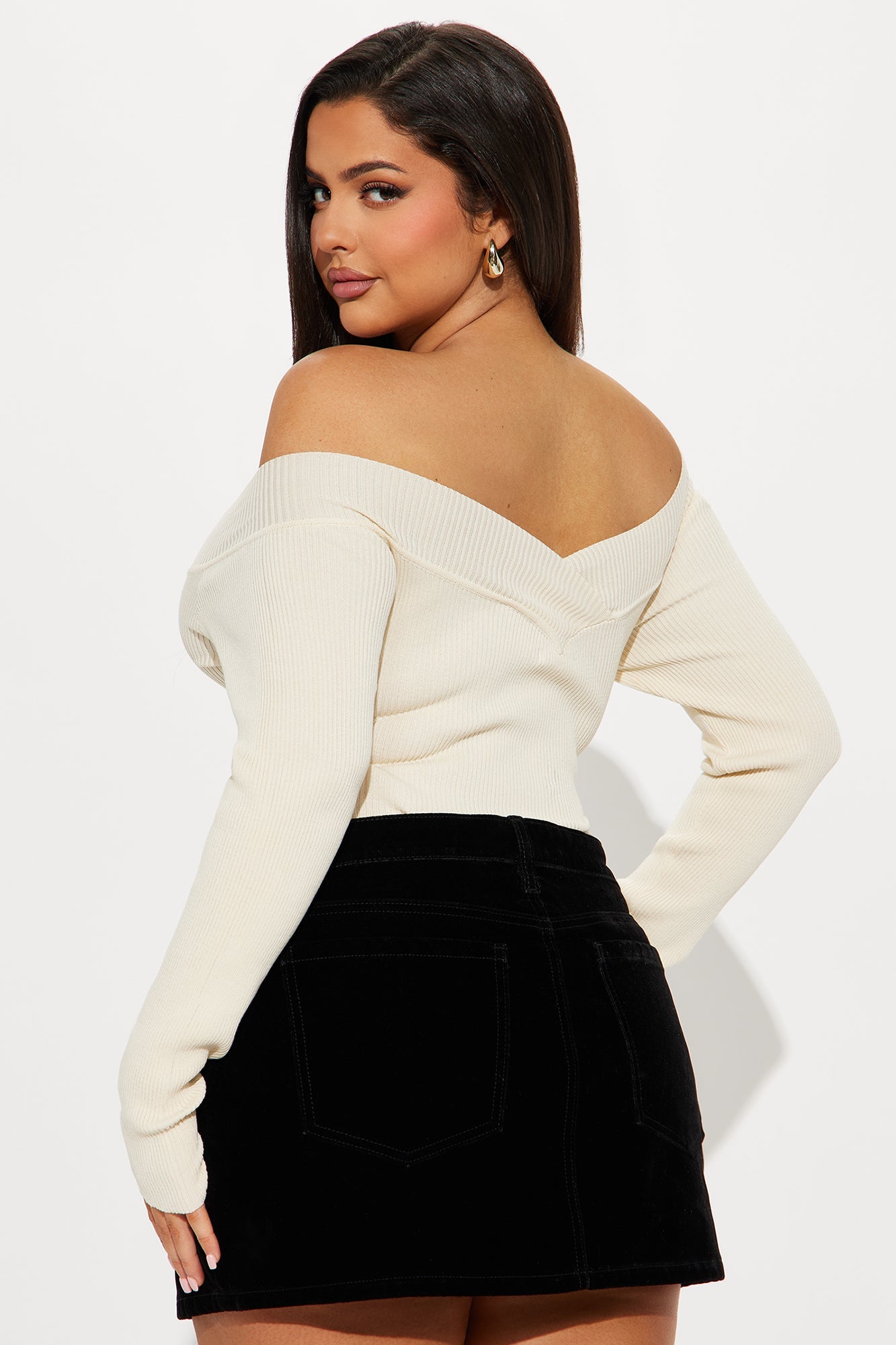 Sam Sweater Bodysuit - Ivory