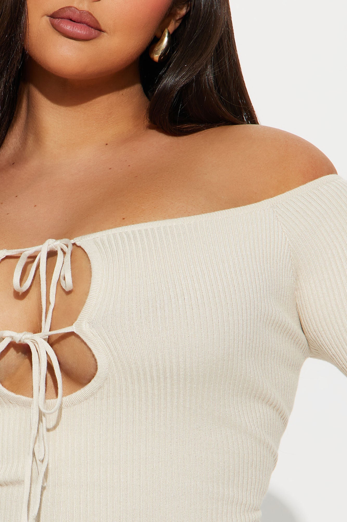 Sotainy Sweater Bodysuit - Cream