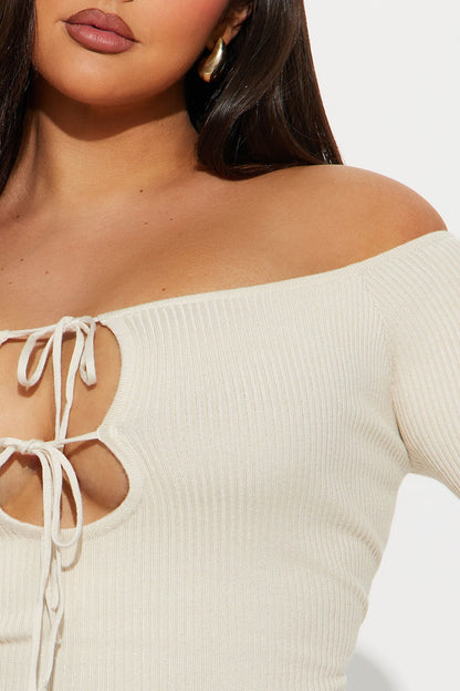 Sotainy Sweater Bodysuit - Cream