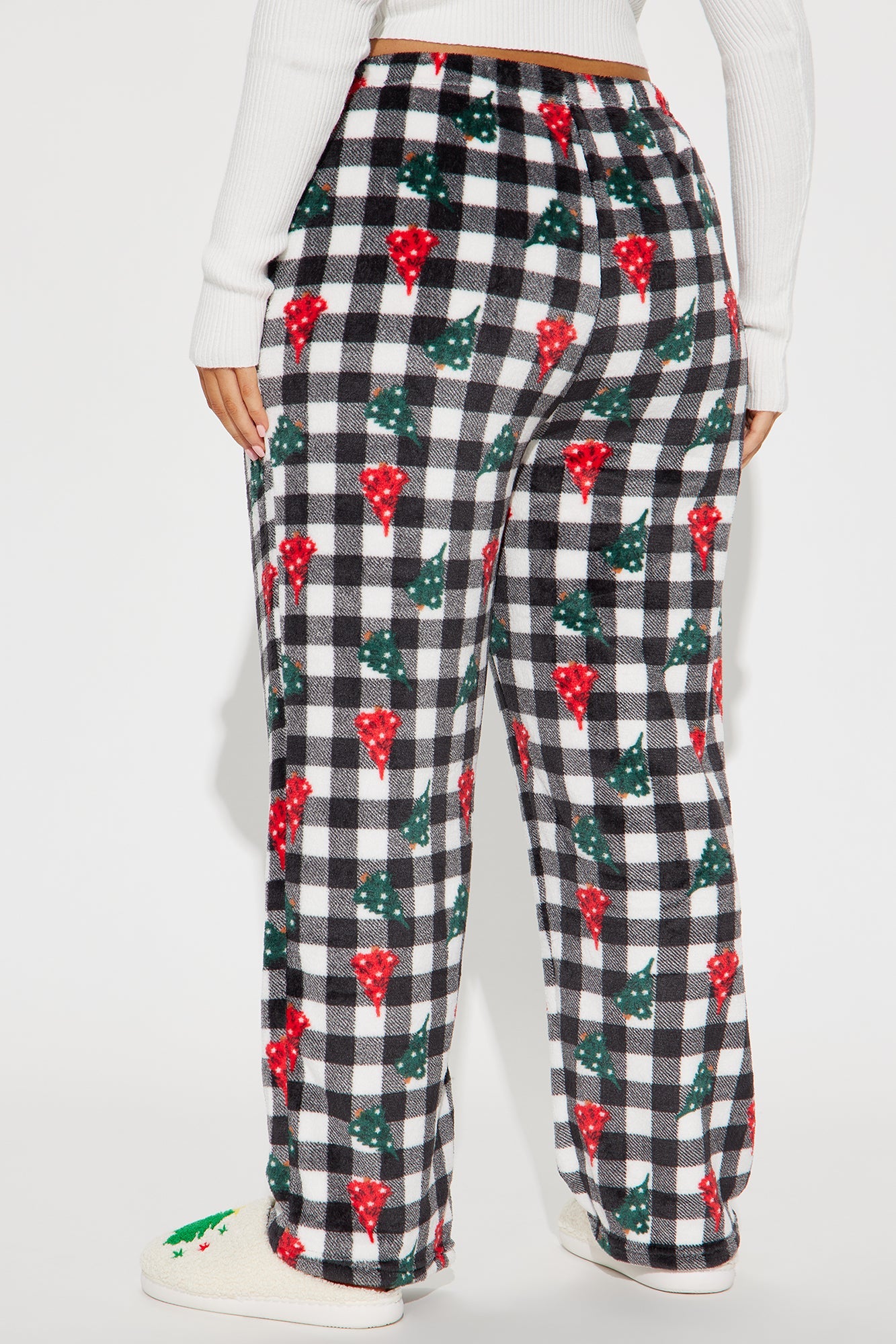 JIngle All The Way Plush PJ Pant - Black/White