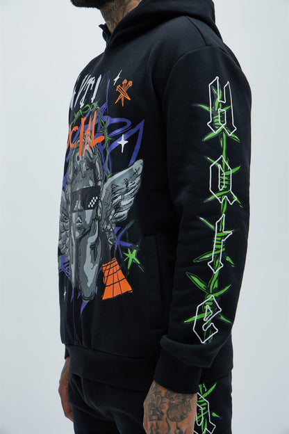Love The Hate Hoodie - Black