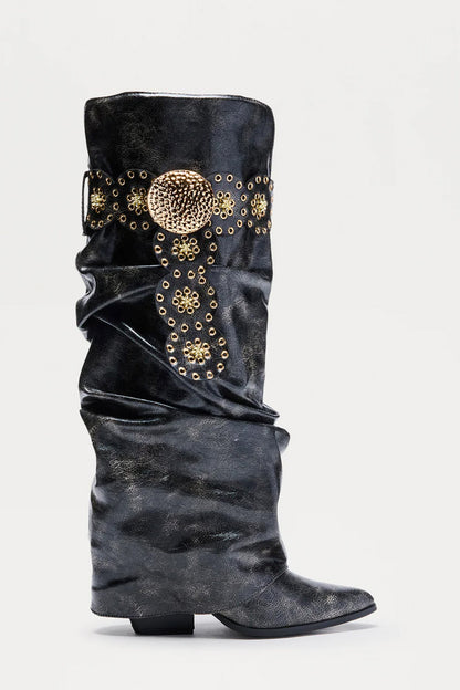 Thornback Hardware Overlay Boots - Black