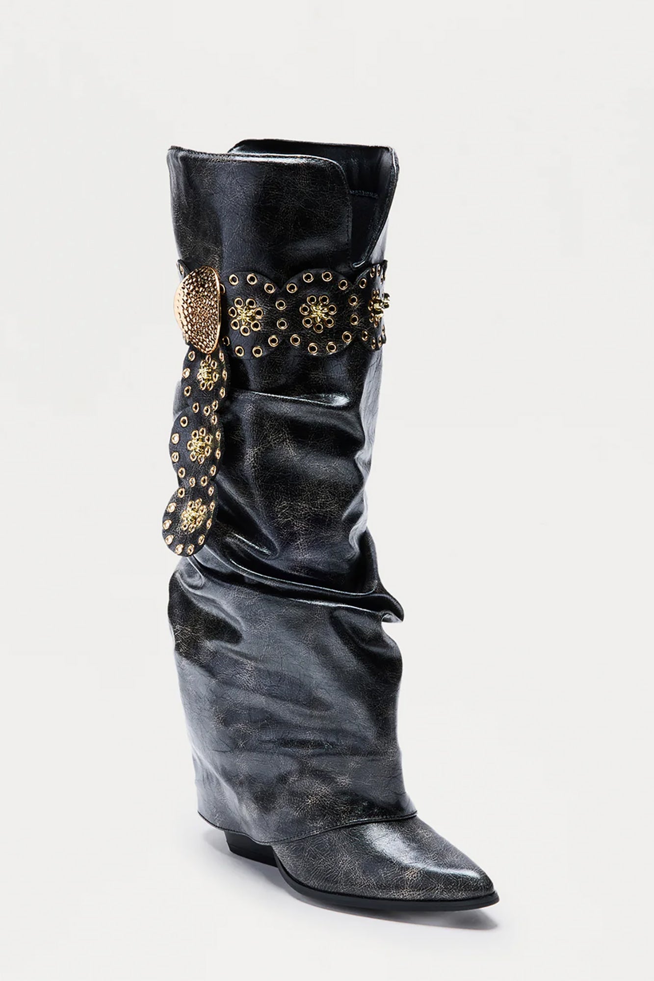 Thornback Hardware Overlay Boots - Black