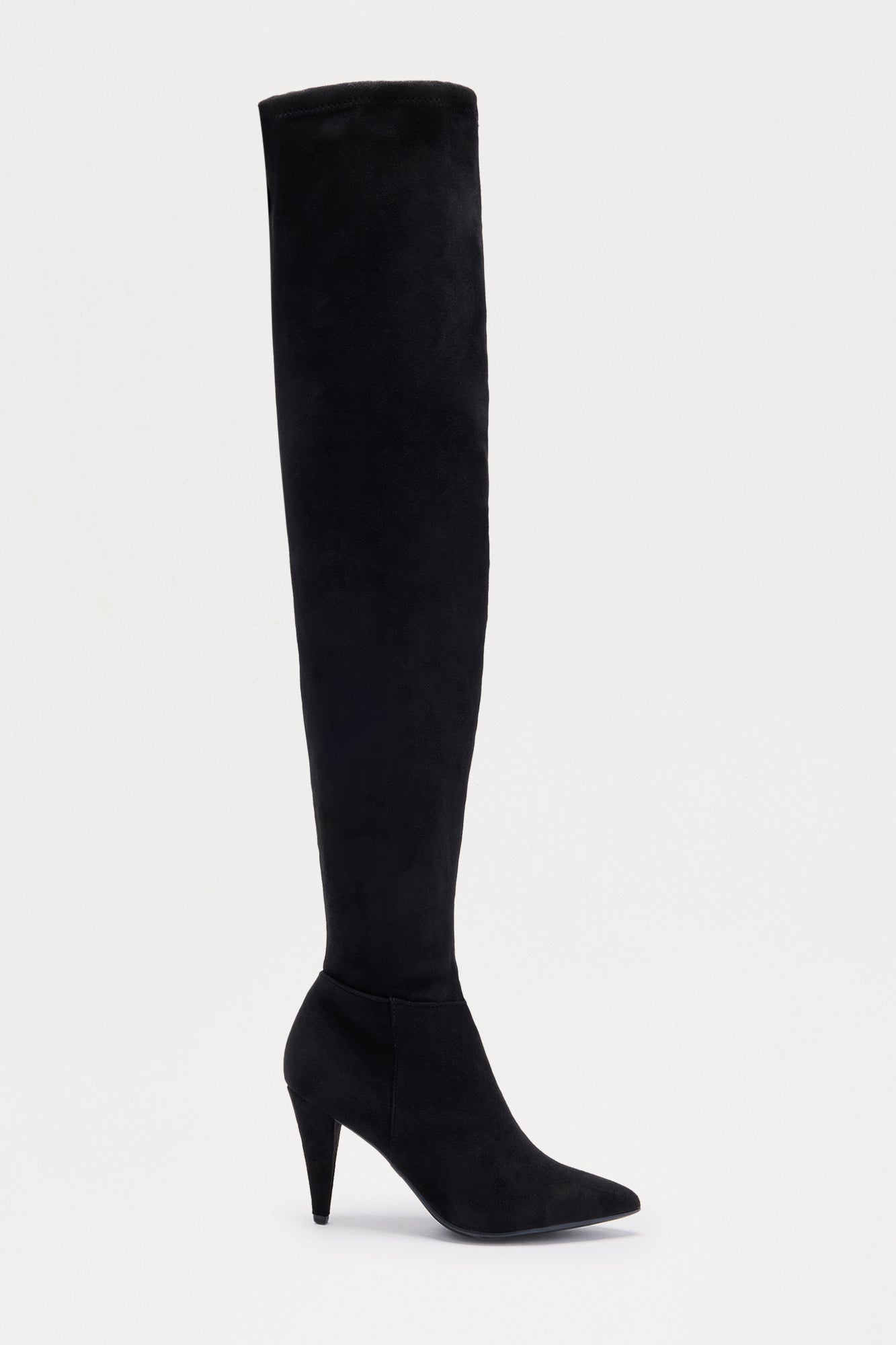 Kofi Thigh High Boots - Black