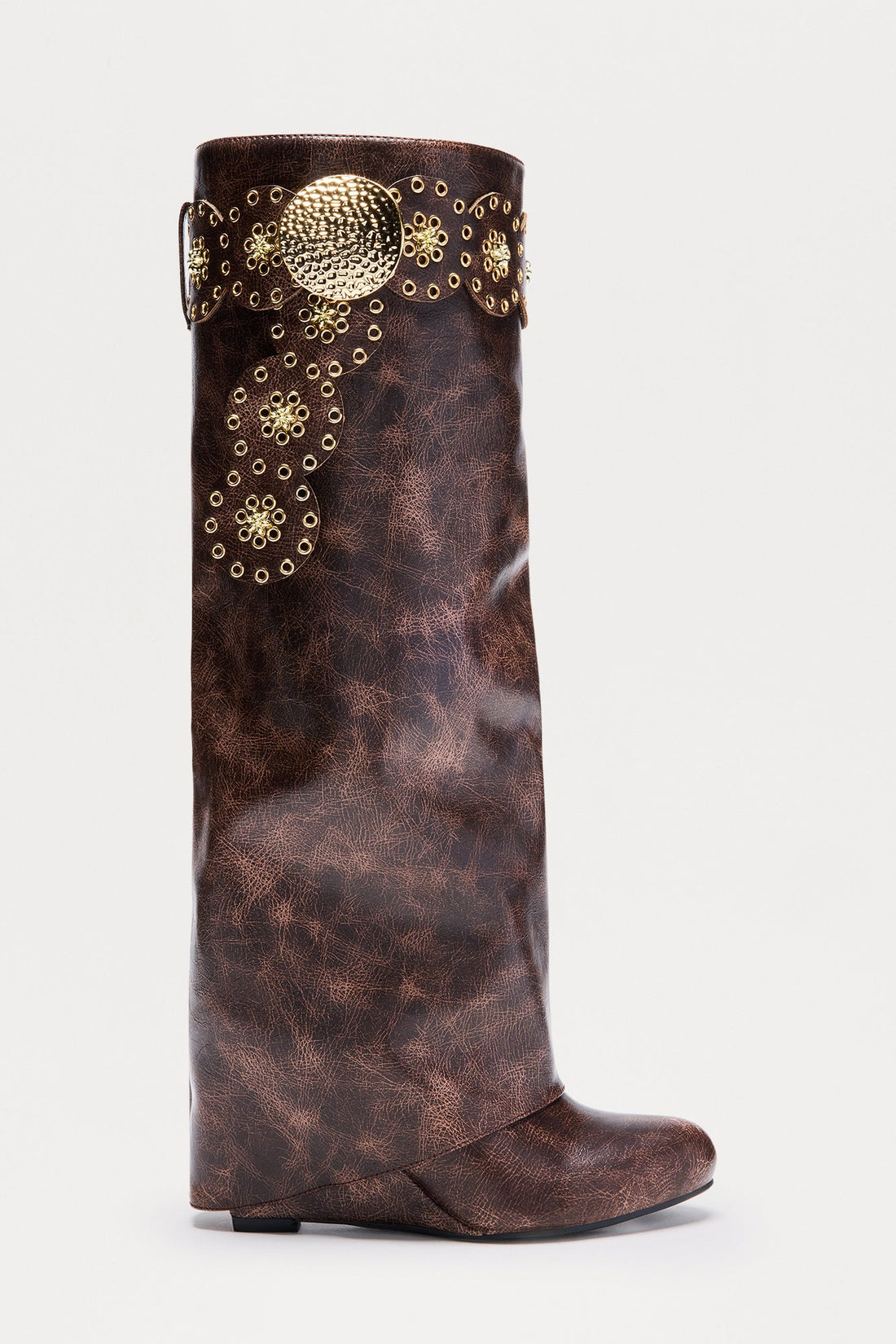 On Tour Hardware Overlay Boots - Brown