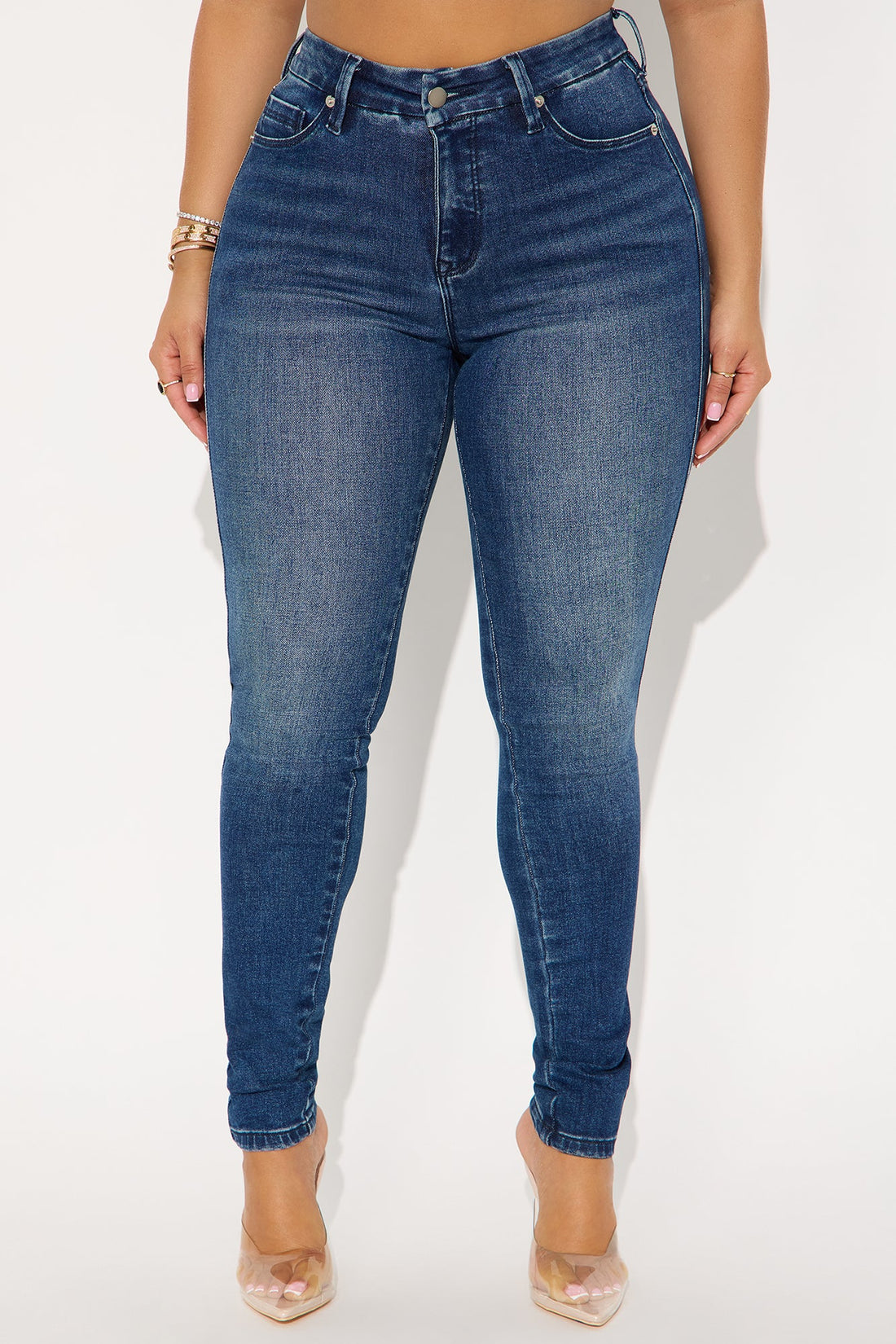 Hold You In Compression Skinny Jean - Dark Denim