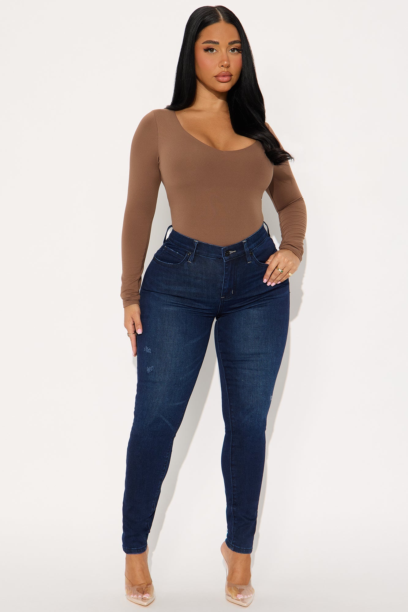 Hourglass High Rise Skinny Jeans - Dark Wash