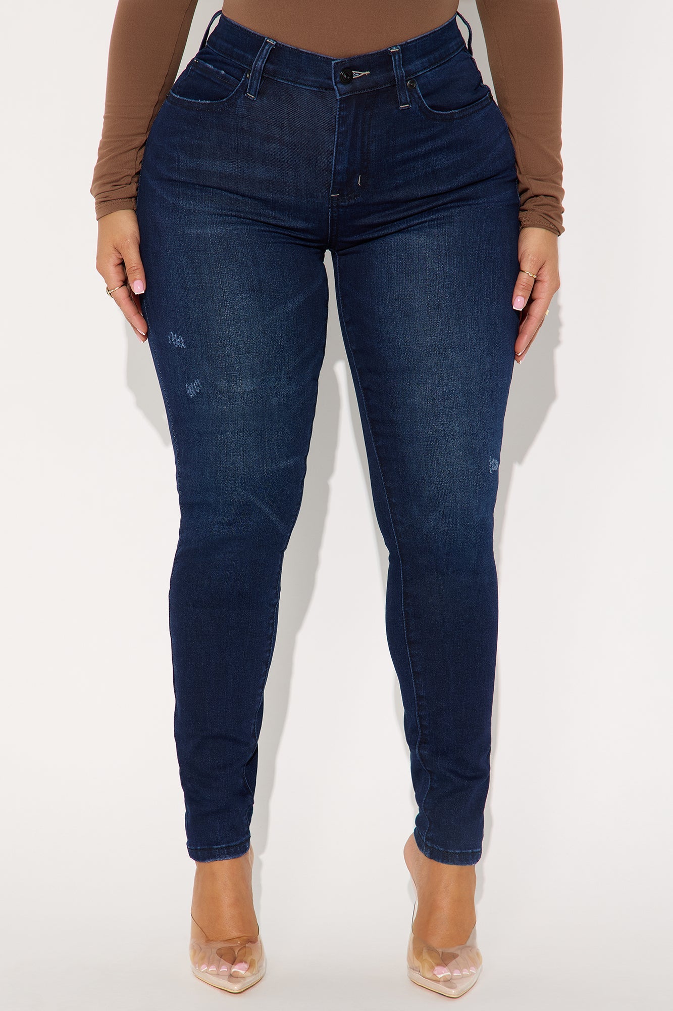 Hourglass High Rise Skinny Jeans - Dark Wash
