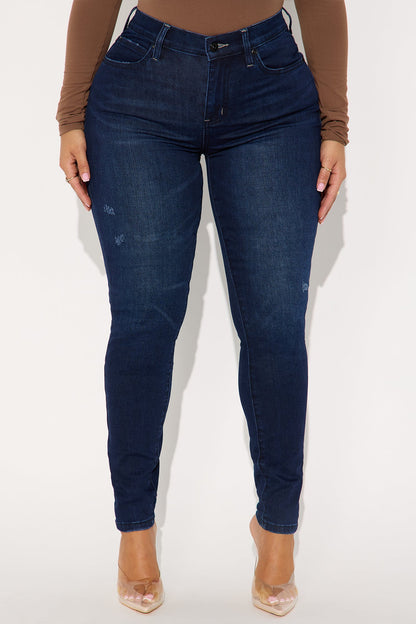 Hourglass High Rise Skinny Jeans - Dark Wash