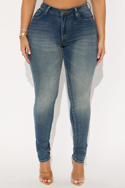 Take You There Tinted Skinny Jean - Vintage Wash